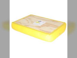 Seat Cushion Wood Backed Vinyl Yellow 20-5/8" x 14-3/4" John Deere 840 830 70 520 630 730 620 820 720 530