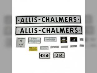 D14 Decal Set Black Bar Grille Mylar fits Allis Chalmers D14