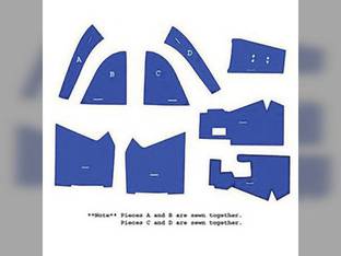 Cab Foam Kit less Headliner Blue Ford 5610 7610 6610