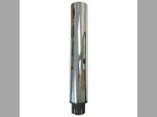 Exhaust Stack - 2-3/8" x 27" Straight Chrome Massey Harris 22 33 44 30 444 20 102 333 101