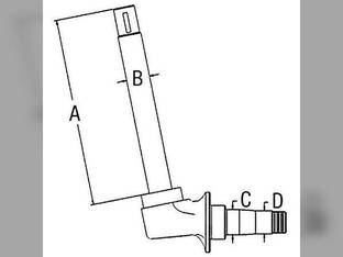 Used Spindle - Right Hand & Left Hand fits Minneapolis Moline M5 M602 5 Star 11B8726