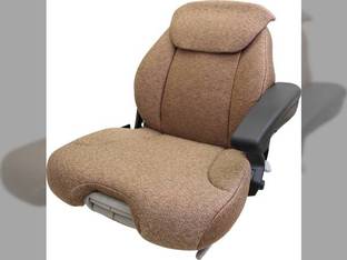 Grammer Seat Assembly with Command Arm, Brown Fabric
