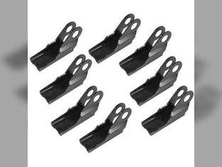 Straw Chopper Blade Kit - Scoop Style 8 Pack Compatible with John Deere 9570 STS 9870 STS 9670 STS 9770 STS AH225940