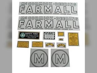 M Decal Set McCormick-Deering Farmall Mylar fits International M