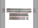 Hood/Cab Stripe Decal Set Gradient - Vinyl fits Case IH 9350