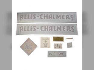 Decal Set WC 1933-38 w/Border Vinyl Allis Chalmers WC