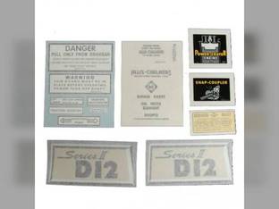 Decal Set D12 Series II Vinyl fits Allis Chalmers D12