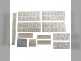 Tractor Decal Set 203 Standard Vinyl Massey Harris 203