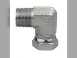 Hydraulic Adapter Union 90° 3/8" Male 1/2" Female Swivel