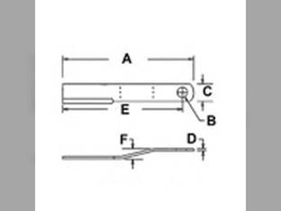 Rotary Cutter Blade Offset CCW Suction fits Woods E60 M5 M60 60-4 1251505 6866WD 80A6866
