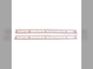 Decal Set 880 Selectamatic Hoods Vinyl fits David Brown 880