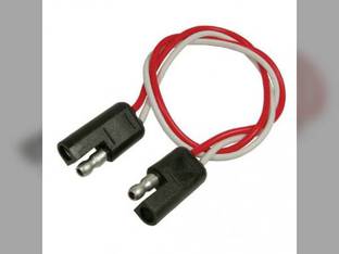 Pre Wired Molded Trailer Connector 2 Way 12" 16 Gauge