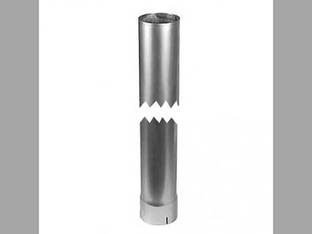 Exhaust Stack - 2 1/2" x 12" Straight Chrome International H Super M M Super MTA Super H