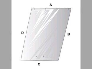 Cab Glass - Rear Quarter Window RH or LH Side Allis Chalmers 7020 7060 7045 8550 7080 7580 7010 70591658