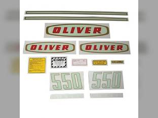 Tractor Decal Set 550 Early Diesel Mylar Oliver 550