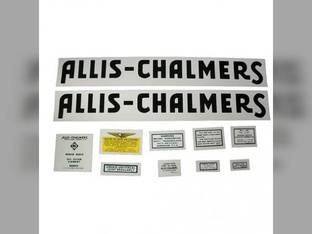Decal Set WF after 1940 Mylar fits Allis Chalmers WF