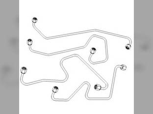 Injection Line Set - 4 Cylinder New Holland Ford 5100 5000 5200 256 D2NN9A558A