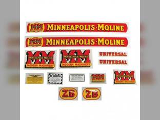 Tractor Decal Set ZB Mylar Minneapolis Moline ZB Z