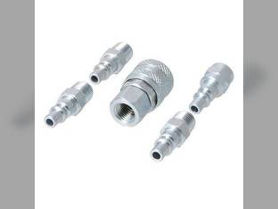 Milton Air Tool Plug & Coupler Kit - 5 Piece A-Style 1/4" NPT