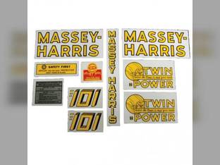 Decal Set 101 Twin Power Mylar fits Massey Harris 101
