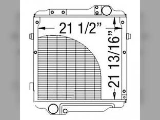 Radiator Massey Ferguson 6280 6265 6290 6270 3781116M1