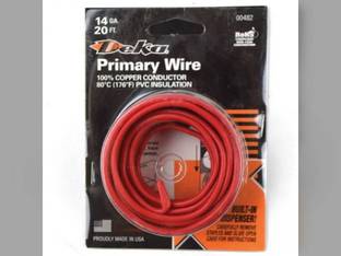 Wire Primary 14 Gauge 20' Red fits Wiring, Relays, Switches Wire