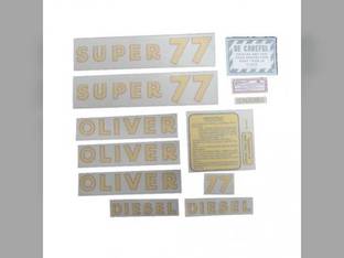 Tractor Decal Set Super 77 Diesel Vinyl Oliver Super 77