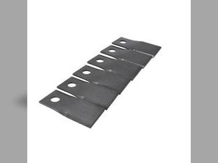 Disc Mower Knives Type 2 Opposite Bevel 11� Twist Clockwise Rotation 6 Pack fits Gehl 604659 fits New Idea 5209 5212 5408 526215 fits Vicon 58700 fits Bush Hog DM7 DM8 DM9 526215 fits Fella 478641