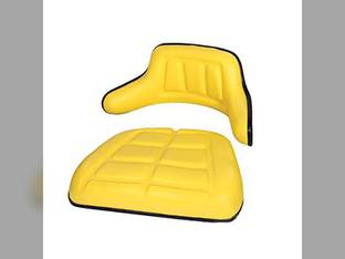 Seat Cushion Set - 2 Piece Vinyl Yellow fits Seats & Cushions WBR01YL