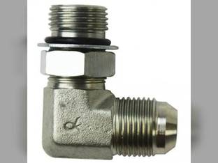 Hydraulic Adapter 90° Angle 5/8" Male JIC 37° 5/8" Male O-Ring Fitting