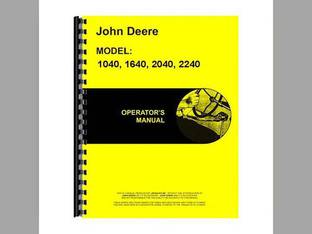 Operator's Manual fits John Deere 2040 2240