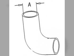 Radiator Hose - Upper Massey Ferguson 2805 2775 2745 3039215M1