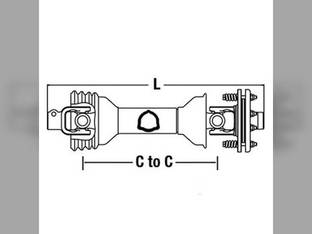 Universal PTO Driveline With 7.78" Friction Clutch Alamo A72B AG60B RX72 A60B RX60 AG72B Rhino TW72 260 272 TW60 00775818 00781390