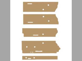 Cab Foam Post Kit Sailcloth Tan Compatible with John Deere 4555 4960 4755 4760 4560 4455 4255 4055 4955