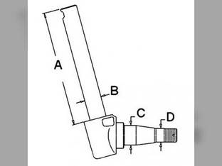 Spindle - Right Hand Massey Ferguson 40 40 20 30 1693305M93