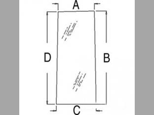 Cab Glass Rear Window - Left Hand Allis Chalmers 8050 8030 4W-305 8010 8070 4W-220 71502814