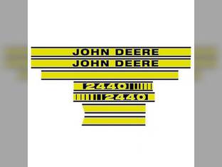 Tractor Decal Set Hood 2440 Yellow fits John Deere 2440 JD409