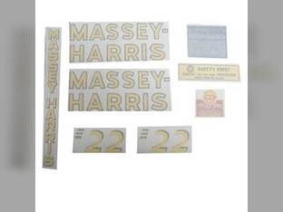 22 Decal Set Vinyl fits Massey Harris 22