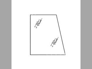 Cab Glass - Door Upper RH Case 580M 580 Super M 590 Super M 394700A1