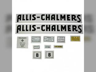 B Decal Set Vinyl fits Allis Chalmers B