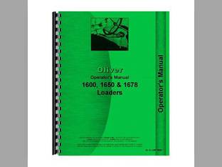 Operator's Manual fits Oliver 1600 1650