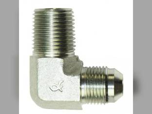 Hydraulic Adapter 90° Angle 1/2" Male JIC 37° 1/2" Male NPT Fitting