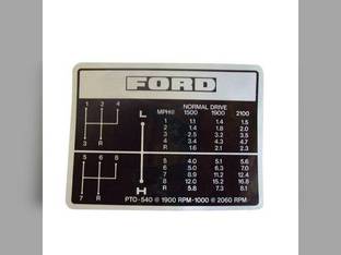 Decal Set Shift Pattern 8 Speed Vinyl Ford 7700 7600 6600 5600 5000 7000 6700 D3NN7B292B