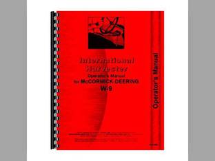 Operator's Manual fits International W9
