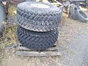 FIRESTONE PAIR(2) TURF TIRES18.4-16 ON WHEELS 90% TREAD REMAINING