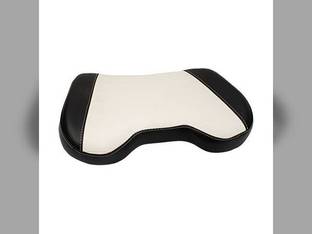 Seat Cushion Bottom - Vinyl Black and White with Pleated Covering fits Allis Chalmers D10 D12 D14 D15 D19 D21 170 175 180 185 190 190XT 200 220 70236461