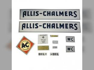 Decal Set WC 1933-38 w/Border Mylar Allis Chalmers WC