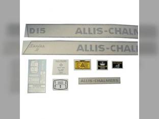 Decal Set D15 Series II Gas Vinyl Allis Chalmers D15