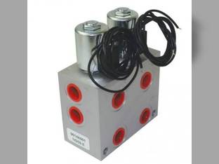 Hydraulic Solenoid Double Selector Valve 2 Spool 3000 PSI