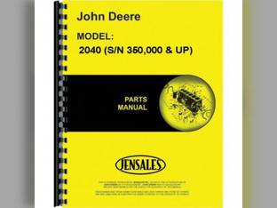 Parts Manual fits John Deere 2040 2240 PC1763